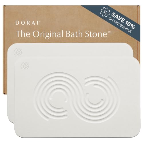 Home Stone Bath Mat Set (Zen Sandstone / 2 Pack)