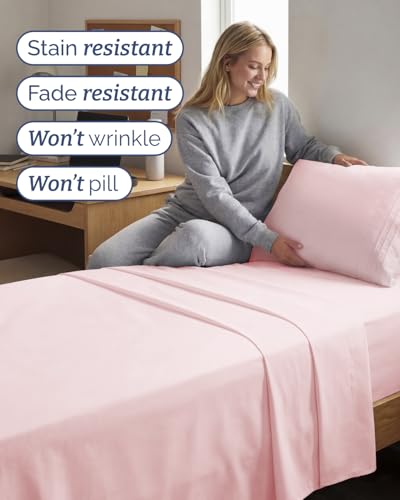 Twin XL 3 Piece Sheet Set (30 - Lavender Pink / Twin XL)