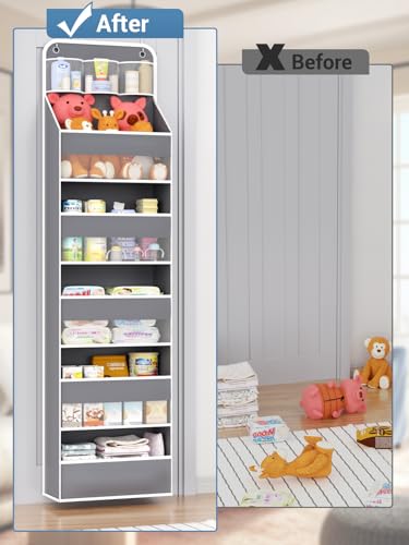 Over Door Hanging Organizer (Grey / 1 pack)