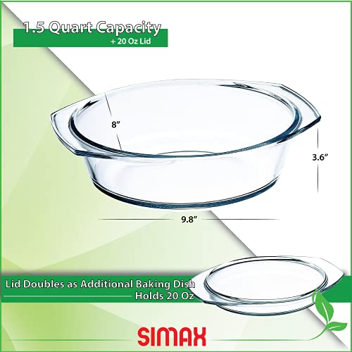 Casserole Dish with Lid (1.5 quart)