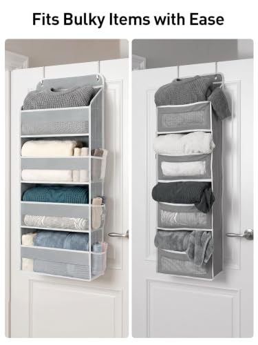 Over the Door Organizer (Grey / Extra-Large 4 Tier)