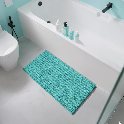 Long Bathroom Rugs Non Slip Washable 44x24 Inch