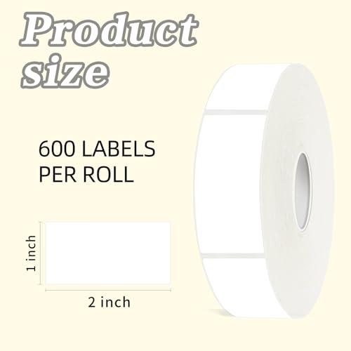 600 Blank Removable Freezer Labels Water Oil Resistant with Perforation Line for Food Containers Jars Pantry Organization