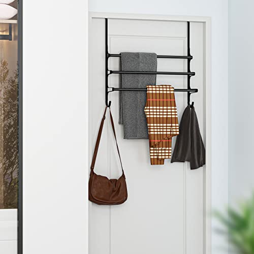 Over The Door Towel Rack (20.27"L / Matte Black)