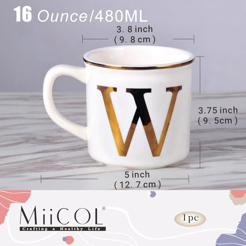Ceramic Coffee Mug 16 oz (Letter W Mug)