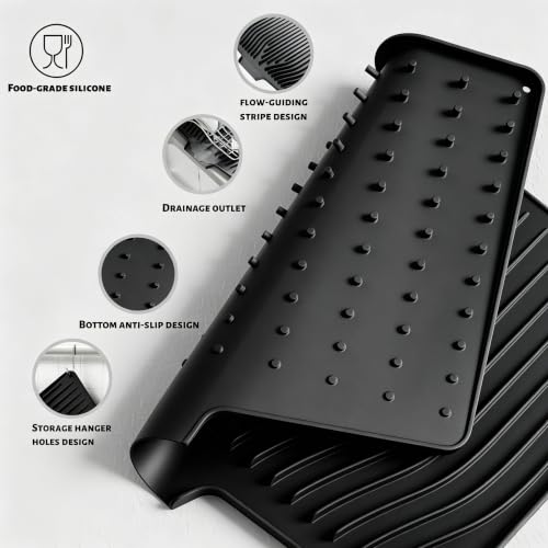 Silicone Dish Drying Mat for Kitchen Counter