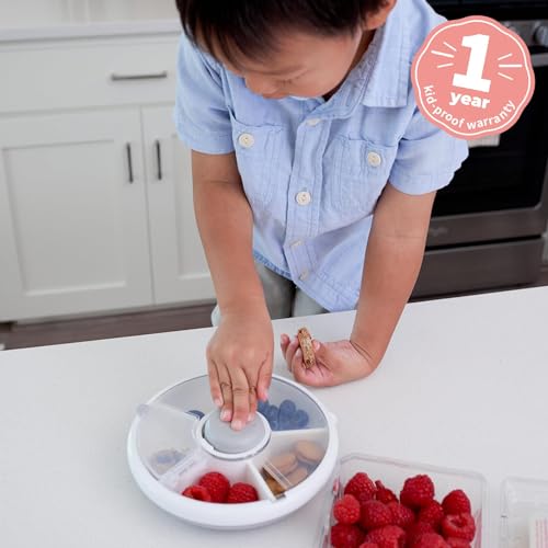 Kids Small Snack Spinner Flip Bundle with Hand Strap and Sticker Sheet (Taro Purple / Small - Flip)