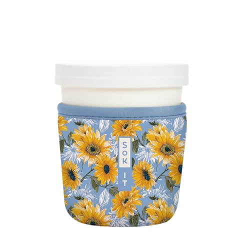 IceCreamSok Insulated Neoprene Cover (Sunflower Skies / Fits Tapered Pints)