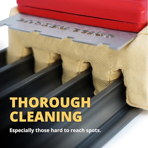 Deep Grate Cleaner Head with Scraper (Replaceable Grill Grate Scraper Head)