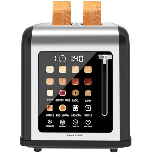 2 Slice Toaster Touch Screen (Black)