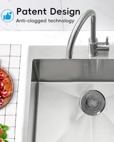 Upgraded Sink Drain Strainer (Black / 1-Pack)