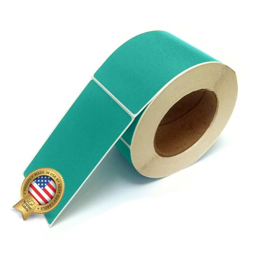 500 Rectangle Stickers (Teal)