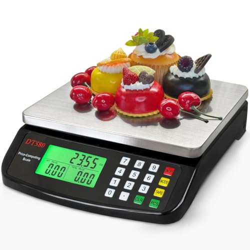 Large Digital Kitchen Scale 40kg (Black 40kg)