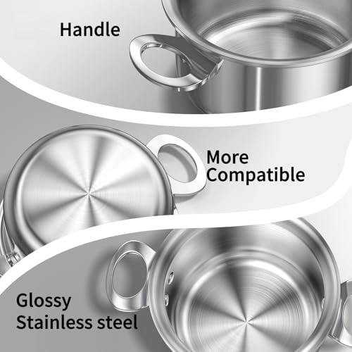 Mini Sauce Pan with Lid (0.42 QT / Silver)
