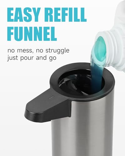 SensePro Automatic Soap Dispenser 12.8oz Spot Resist Stainless Finish (Brushed Stainless Steel)