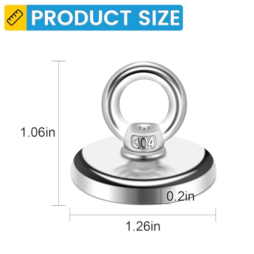 10 Pack Heavy Duty Magnetic Hooks (10 Count)