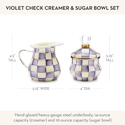 Creamer and Sugar (Violet Check)