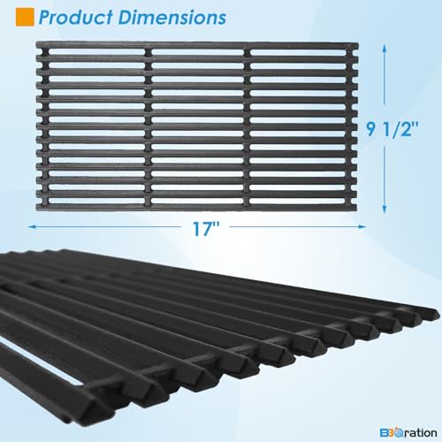17" Grill Grates and Emitter for Charbroil TRU Infrared 4 (17.1" x 10”)