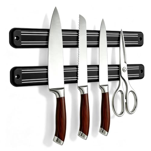 2pcs Magnetic Knife Strips (Black-2PK / 13in)