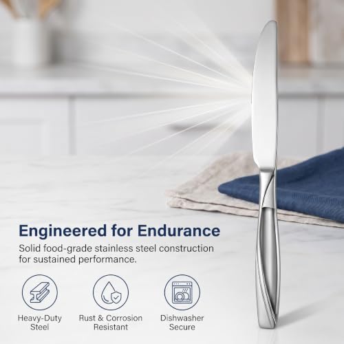 30 Piece Stainless Stee Silverware Set for 6 (Silver / 30-Piece)