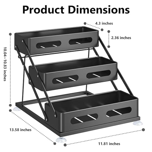 3 Tier Foldable Spice Rack