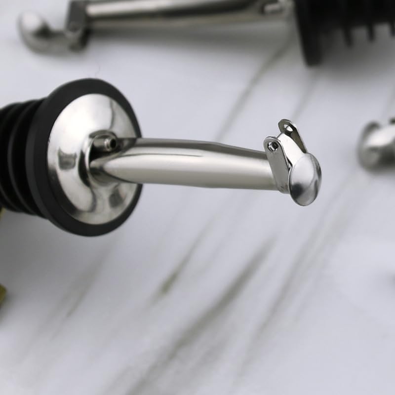 2 Pack Oil Spout with Flip Top (2 Pourers with Flip Top)
