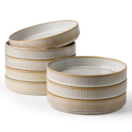 Star 8.25" Pasta Bowls Set of 8 (Cappuccino White / 8 Pcs)