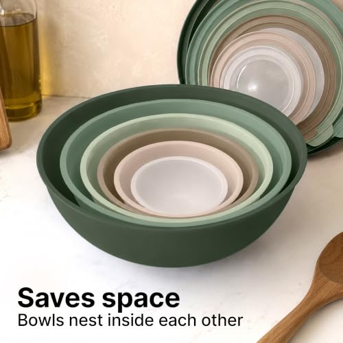 12 Piece Plastic Mixing Bowls with Leak (452.48 Count)