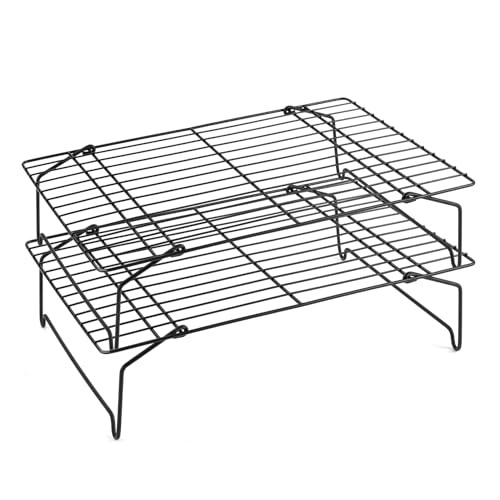 Cooling Rack Set of 2 (Black / 15" x 10")