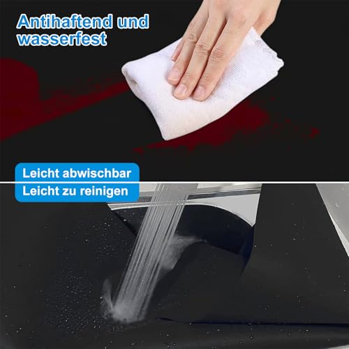 Silicone Mat for Kitchen Counter (Black / 27.5" x 16.5")