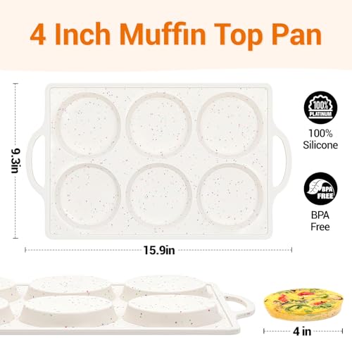 Muffin Top Pan Non Stick (Muffin Top Pan Jumbo 4": 2pcs)