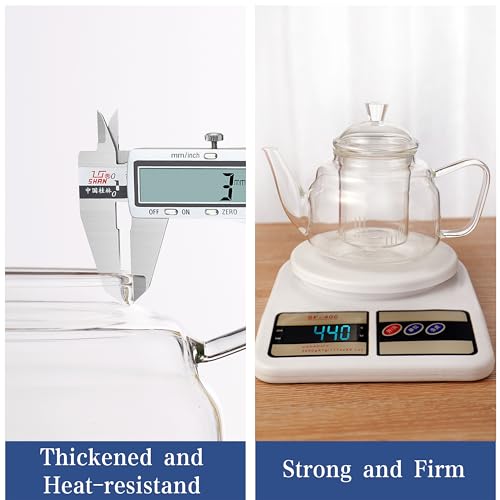Glass Teapot with Removable Infuser (20oz(600ml))
