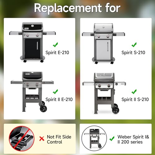 17.5’’ x 20.4'' Stainless Steel Grill Grates for Weber Spirit (17.5''D x 20.5''W)