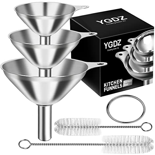 Kitchen Funnels for Filling Bottles (3PCS Funnel Set)