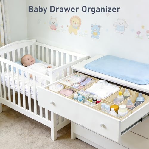 Drawer Organizer Clothes (Beige / 30 Pack)