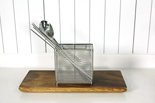 Kitchen Utensil Chopsticks Perforated Holder with Hooks
