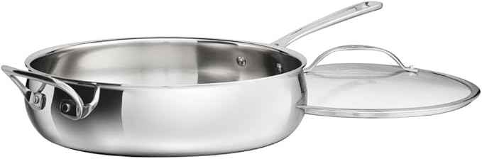 Cuisinart PureClad™ Triple Ply Stainless Steel 5.5 Qt. Saute Pan w/Cover