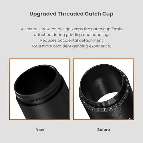 R3 Pro Manual Coffee Grinder (Black with Titanium Coated Burr)