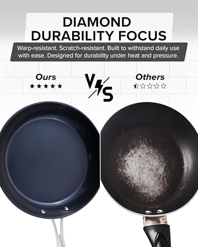 Healthy G11 Pots and Pans Set Non Stick (Tinsel Silver (G11))