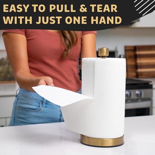 Heavy Duty Stainless Steel Paper Towel Holder (Gold)