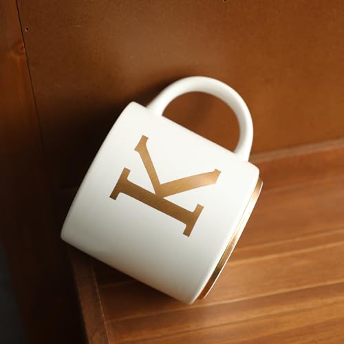 Monogram Ceramic Mugs (gold-K)