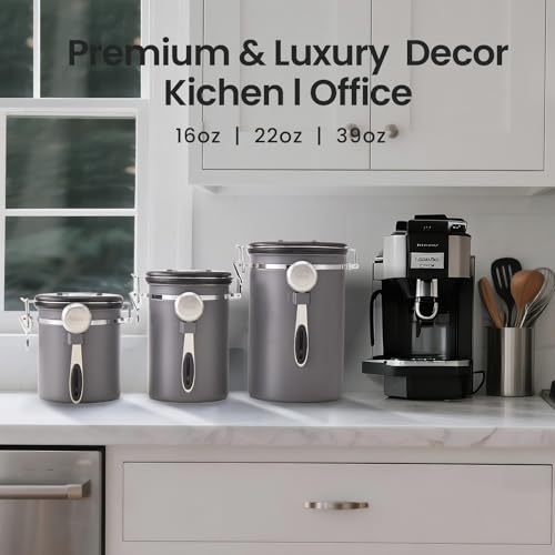 Coffee Canister (Gray / 16 oz)