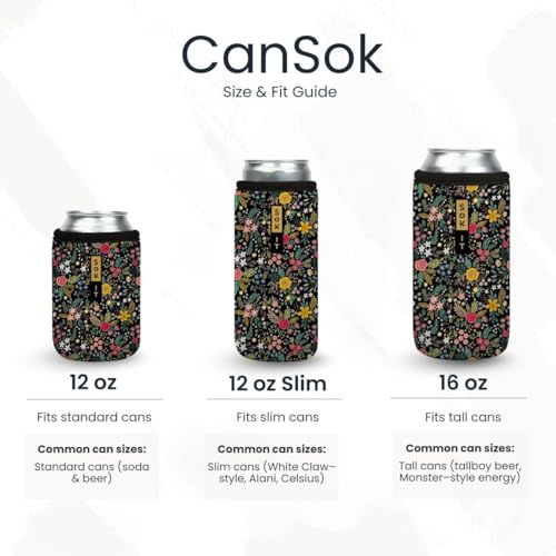 CanSok Sleeve for Beer & Soda Insulated Neoprene Cover (Blue Ridge / 12oz Can Sleeve)