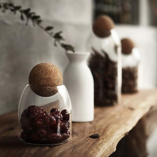 750ML 25Oz Glass Storage Container with Ball Cork (750 ml/25 oz)
