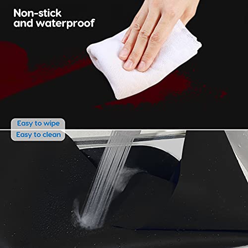 Extra Large Silicone Mat 35.3"x23.5"x0.08" (Black / 36"L x 24"W)