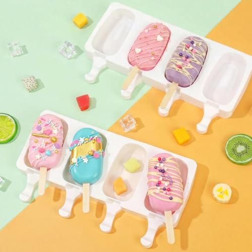Popsicle Molds Set of 3 (White / Extra-large)