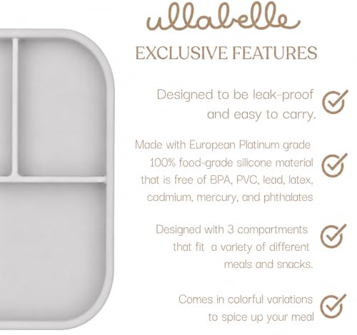 Silicone Bento Box (Grey)