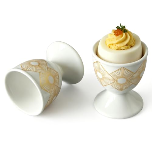 Ceramic Egg Cups (Art Deco)