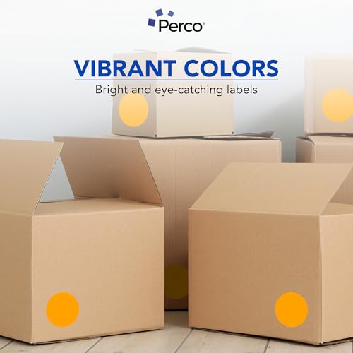 Neon Orange Round Circle Dot Sticker 4 (Neon Orange / 4 Inch)
