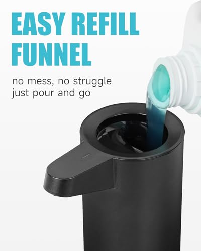 SensePro Automatic Soap Dispenser 12.8oz Spot Resist Matte Black (Matte Black Coating)